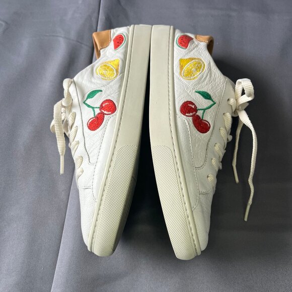 🍒 Soludos Sneakers 🍒 Womens US 9 EU 40 Cherries Embroidered Low Top Trainers - Picture 5 of 10